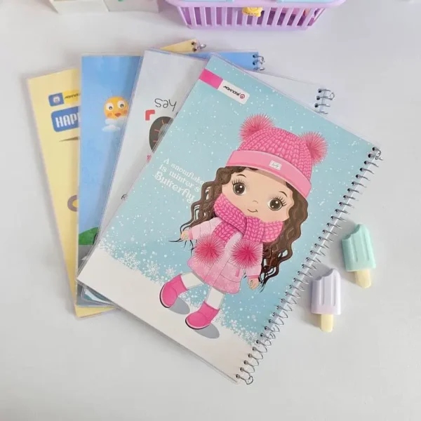 notebook-1 دفتر حاشیهدار دخترانه نهال - Image 1